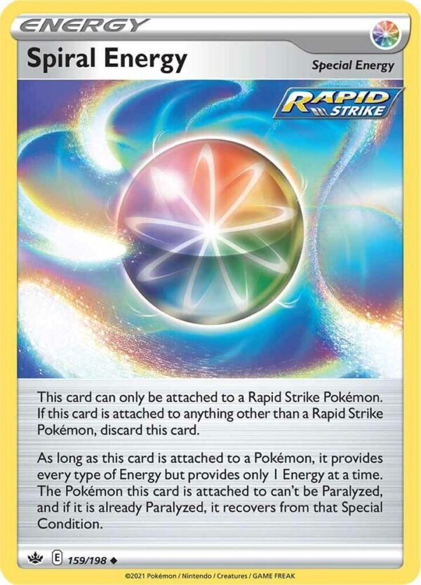 Spiral Energy 159/198 Normal SWSH06: Chilling Reign Spiral Energy 159/198 Normal SWSH06: Chilling Reign