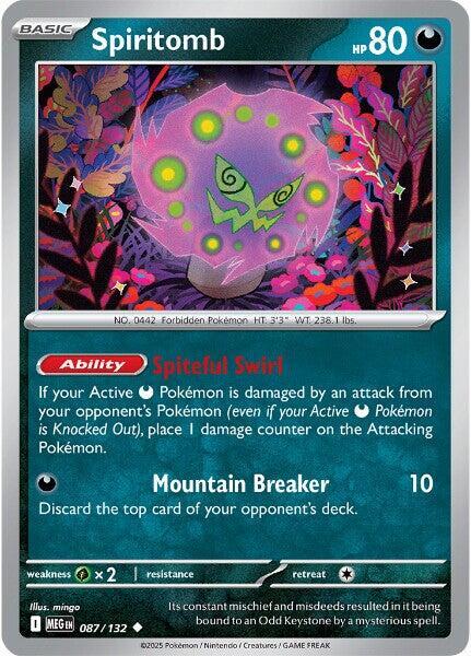 Spiritomb 087/132 Reverse Holofoil ME01: Mega Evolution Spiritomb 087/132 Reverse Holofoil ME01: Mega Evolution