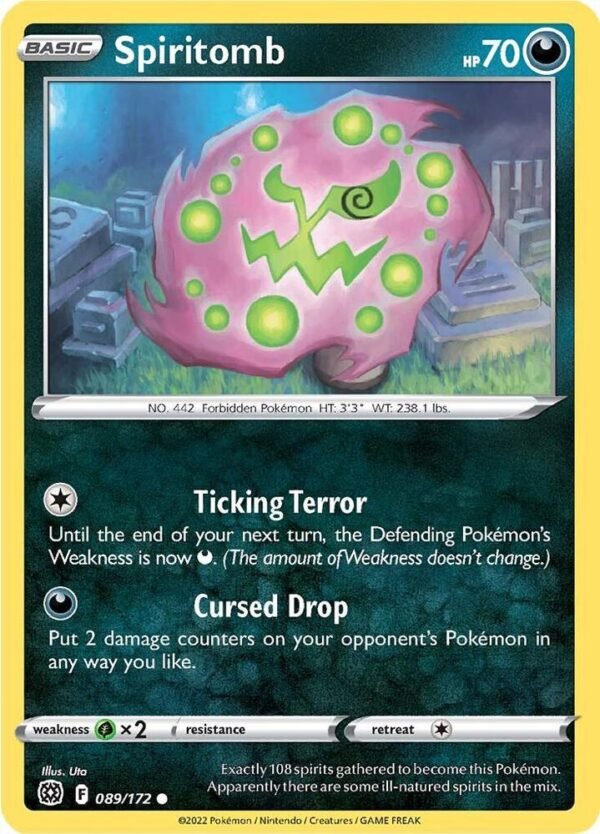 Spiritomb 089/172 Normal SWSH09: Brilliant Stars Spiritomb 089/172 Normal SWSH09: Brilliant Stars
