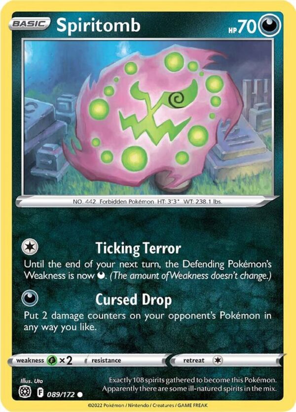 Spiritomb 089/172 Reverse Holofoil SWSH09: Brilliant Stars
