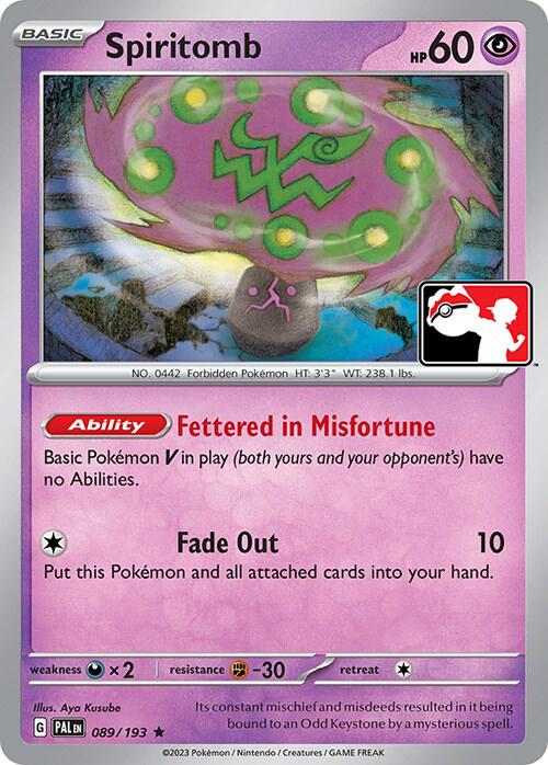 Spiritomb 089/193 Holofoil Prize Pack Series Cards