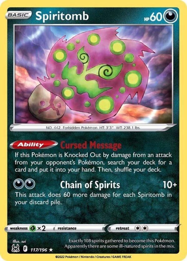 Spiritomb 117/196 Normal SWSH11: Lost Origin
