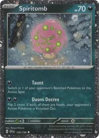 Spiritomb | 129/198 (Cosmos Holo) | Holofoil | Miscellaneous Cards & Products