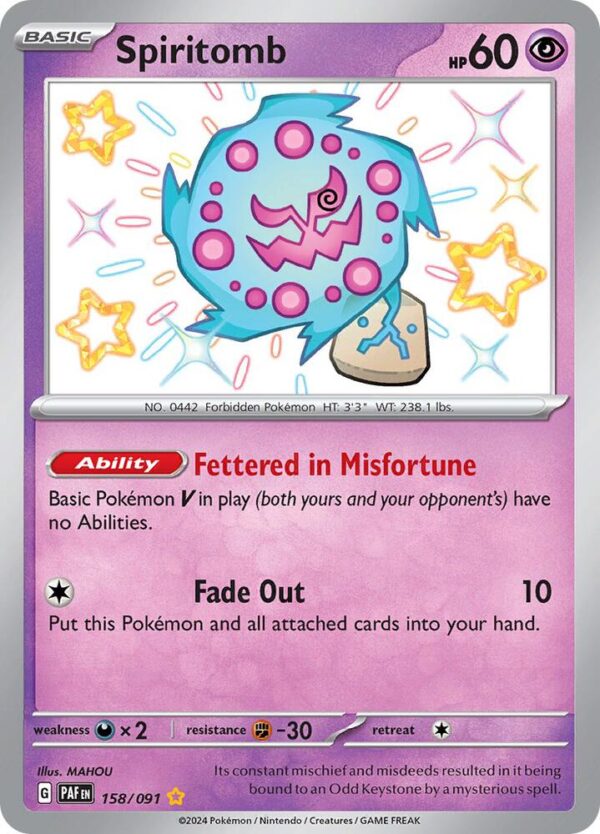 Spiritomb 158/091 Holofoil SV: Paldean Fates