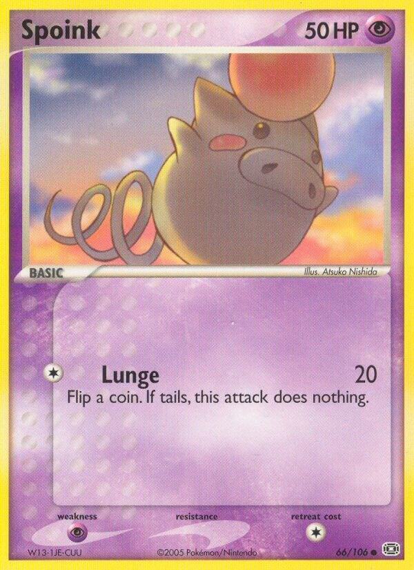 Spoink 066/106 Reverse Holofoil Emerald