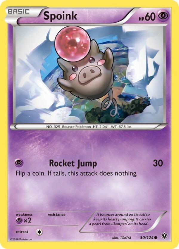 Spoink 30/124 Normal XY – Fates Collide