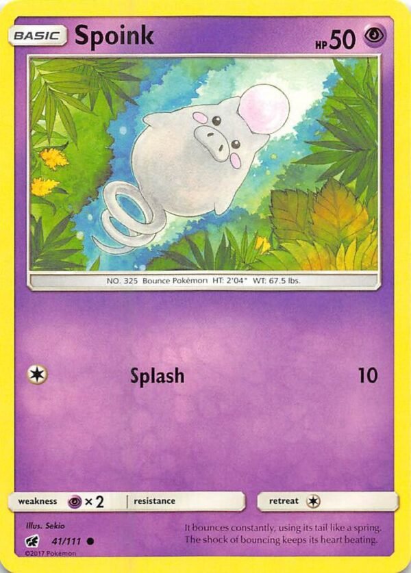 Spoink 41/111 Reverse Holofoil SM – Crimson Invasion