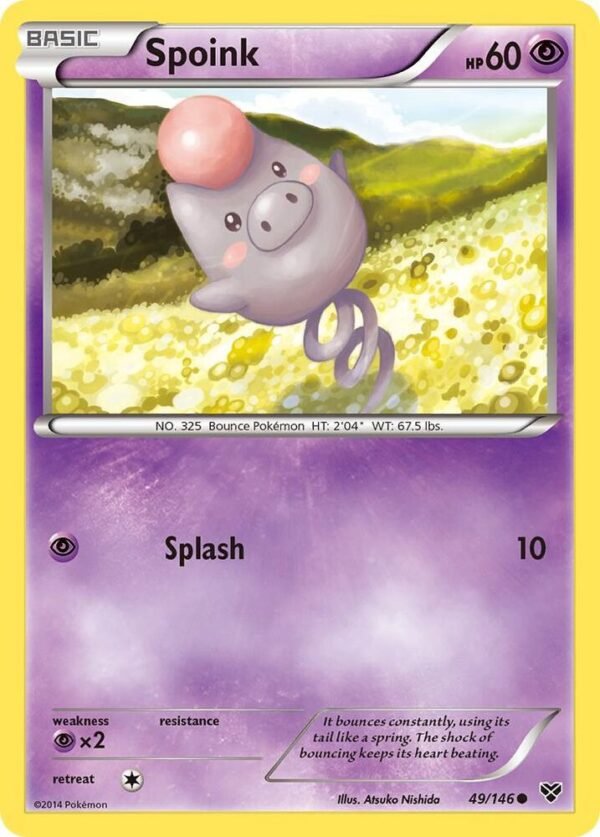 Spoink 49/146 Normal XY Base Set Spoink 49/146 Normal XY Base Set