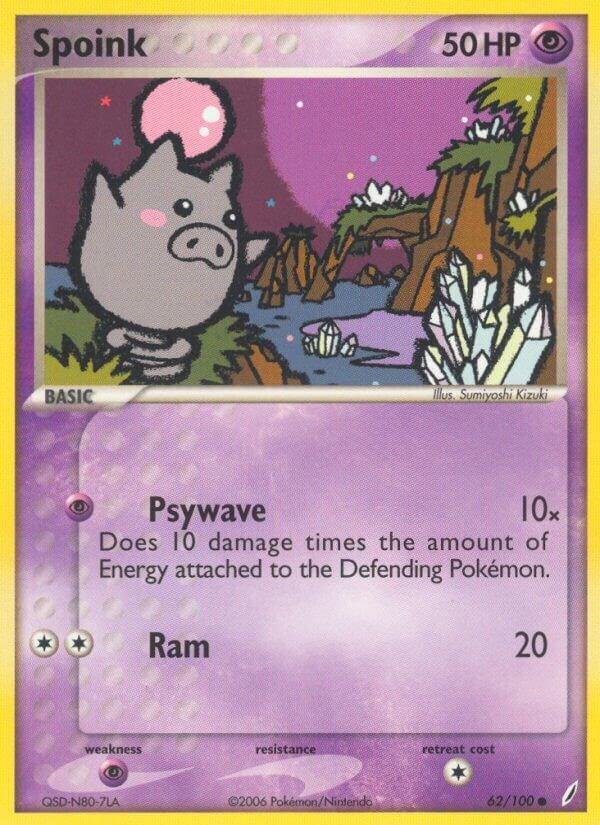 Spoink 62/100 Normal Crystal Guardians
