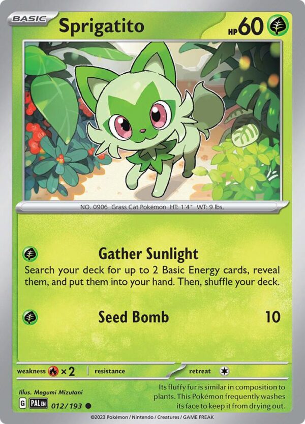 Sprigatito 012/193 Reverse Holofoil SV02: Paldea Evolved