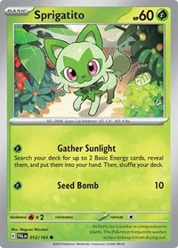 Sprigatito | 012/193 | Normal | SV02: Paldea Evolved Sprigatito | 012/193 | Normal | SV02: Paldea Evolved