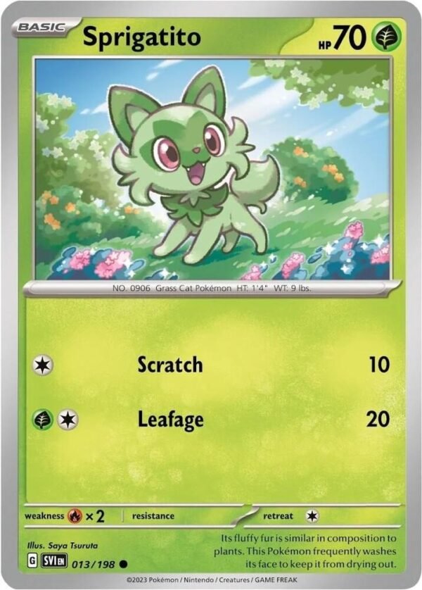 Sprigatito 013/198 (Mirage Holo) Holofoil Miscellaneous Cards & Products
