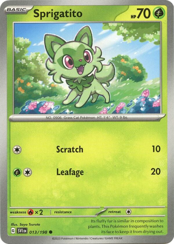 Sprigatito 013/198 Reverse Holofoil SV01: Scarlet & Violet Base Set