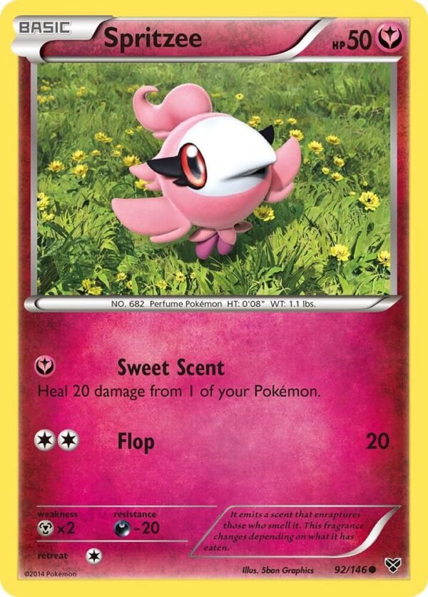 Spritzee 92/146 Reverse Holofoil XY Base Set Spritzee 92/146 Reverse Holofoil XY Base Set