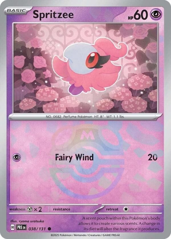 Spritzee (Master Ball Pattern) 038/131 Holofoil SV: Prismatic Evolutions