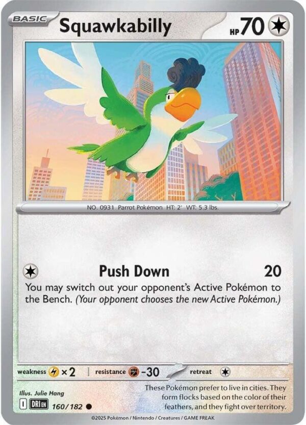 Squawkabilly 160/182 Reverse Holofoil SV10: Destined Rivals Squawkabilly 160/182 Reverse Holofoil SV10: Destined Rivals