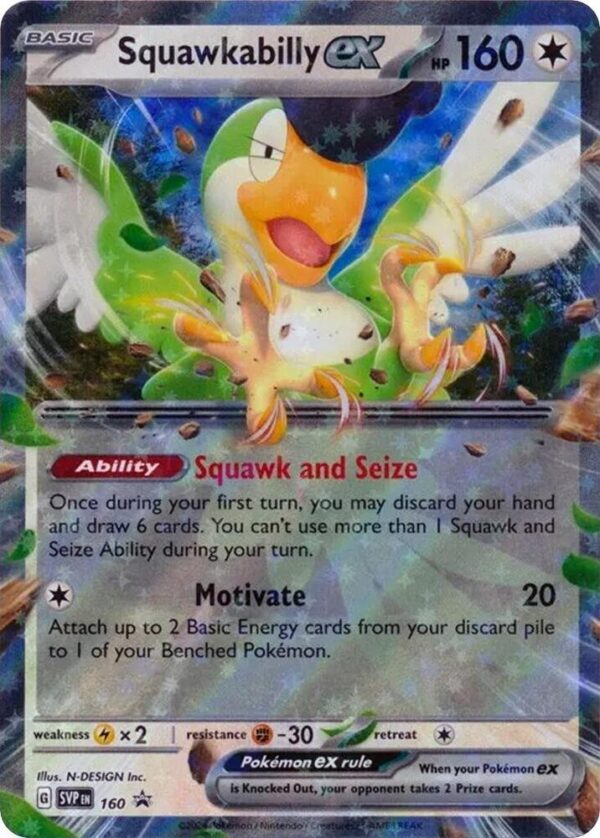 Squawkabilly ex 160 Holofoil SV: Scarlet & Violet Promo Cards