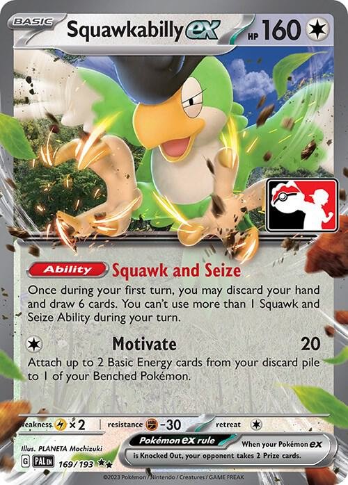 Squawkabilly ex 169/193 Holofoil Prize Pack Series Cards