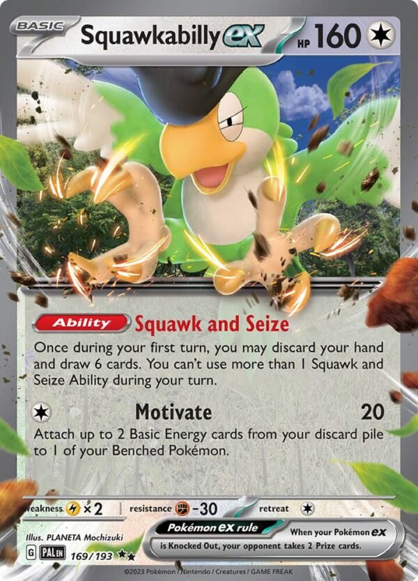 Squawkabilly ex 169/193 Holofoil SV02: Paldea Evolved
