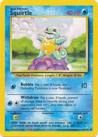 Squirtle 063/102 Normal Base Set