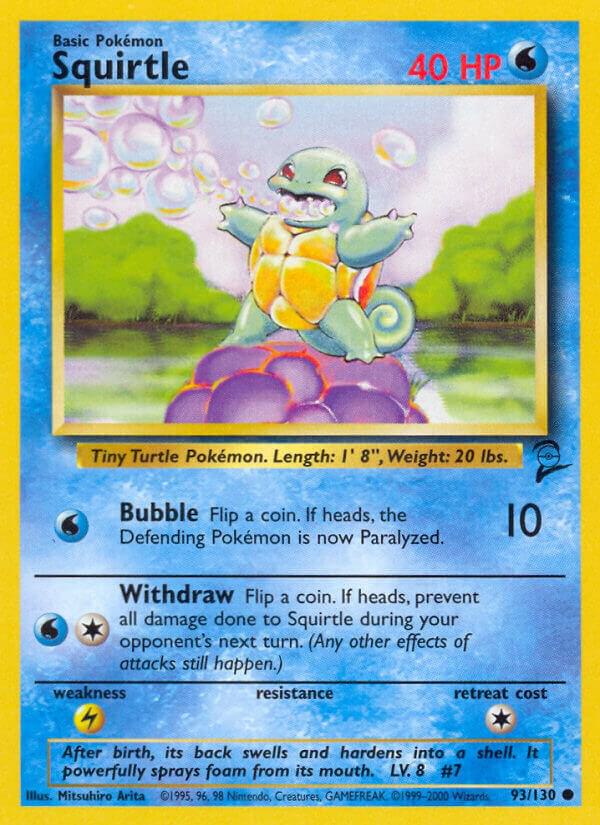 Squirtle 093/130 Normal Base Set 2 Squirtle 093/130 Normal Base Set 2