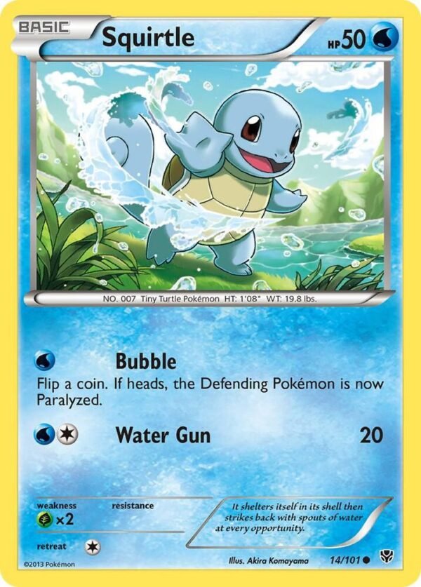 Squirtle 14/101 Reverse Holofoil Plasma Blast Squirtle 14/101 Reverse Holofoil Plasma Blast