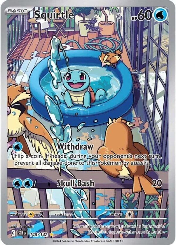 Squirtle 148/142 Holofoil SV07: Stellar Crown
