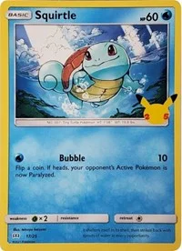 Squirtle | 17/25 | 017/025 | Holofoil | McDonald's 25th Anniversary Promos