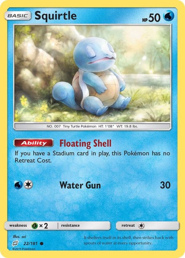 Squirtle (22) 22/181 Reverse Holofoil SM – Team Up Squirtle (22) 22/181 Reverse Holofoil SM – Team Up