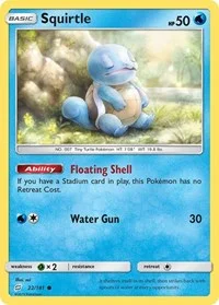 Squirtle (22) | 22/181 | Reverse Holofoil | SM - Team Up