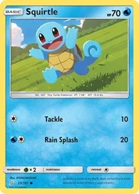 Squirtle (23) | 23/181 | Reverse Holofoil | SM - Team Up