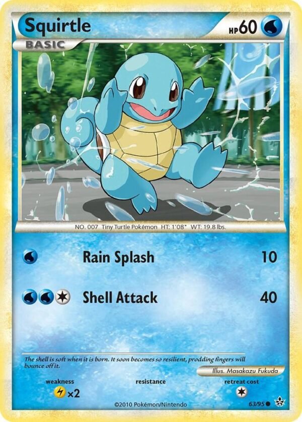 Squirtle 63/95 Normal Unleashed Squirtle 63/95 Normal Unleashed