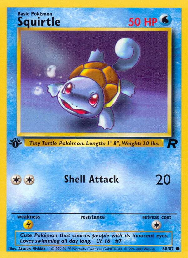 Squirtle 68/82 1st Edition Team Rocket Squirtle 68/82 1st Edition Team Rocket