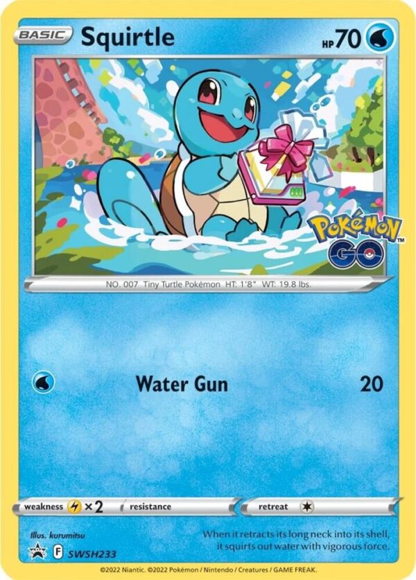 Squirtle SWSH233 Holofoil SWSH: Sword & Shield Promo Cards Squirtle SWSH233 Holofoil SWSH: Sword & Shield Promo Cards