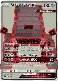 Stakataka GX (Full Art) | 159/168 | Holofoil | SM - Celestial Storm