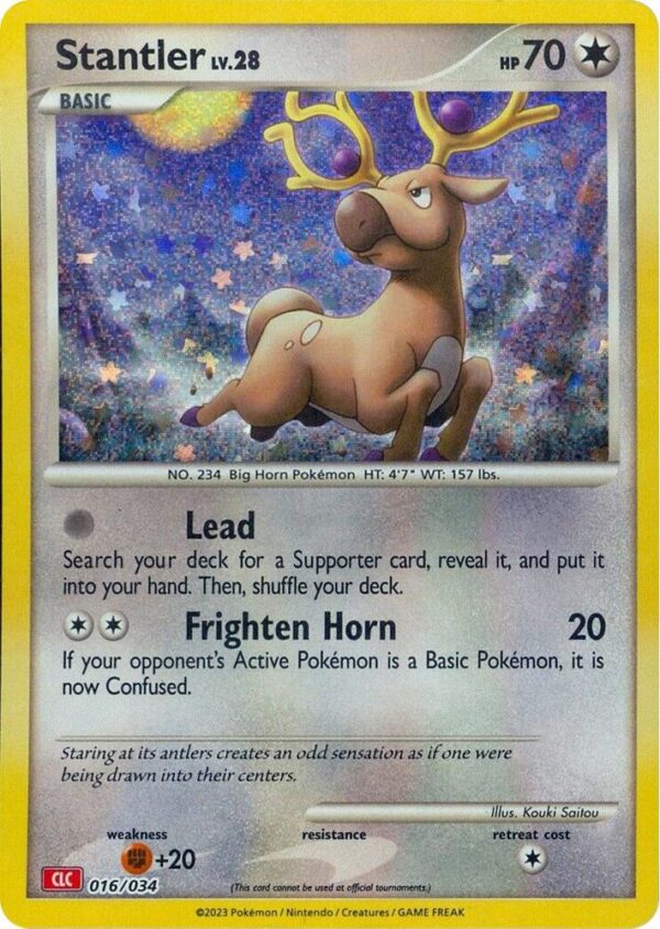 Stantler 016/034 Holofoil Trading Card Game Classic