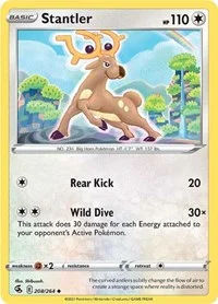 Stantler | 208/264 | Reverse Holofoil | SWSH08: Fusion Strike Stantler | 208/264 | Reverse Holofoil | SWSH08: Fusion Strike