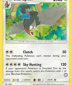 Staraptor (22) 83/111 Normal SM Trainer Kit: Alolan Sandslash & Alolan Ninetales