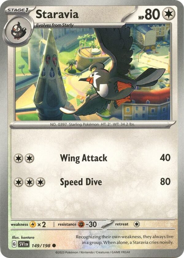 Staravia 149/198 Normal SV01: Scarlet & Violet Base Set Staravia 149/198 Normal SV01: Scarlet & Violet Base Set