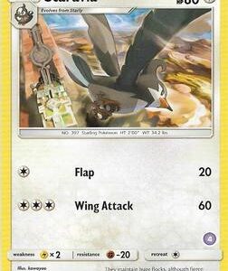 Staravia (4) 82/111 Normal SM Trainer Kit: Alolan Sandslash & Alolan Ninetales