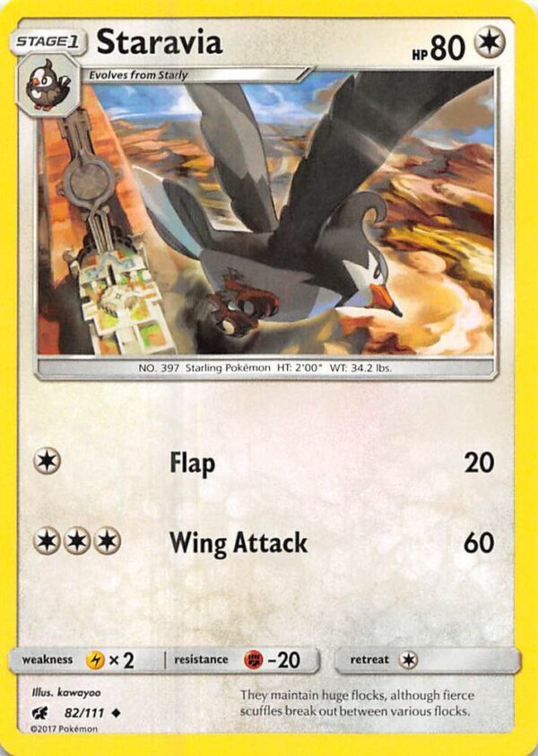 Staravia 82/111 Normal SM – Crimson Invasion