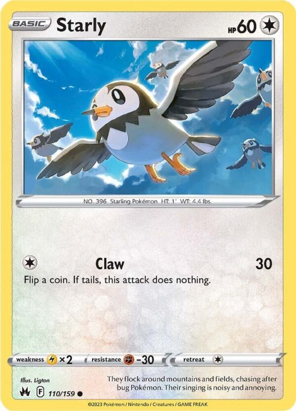 Starly 110/159 Normal Crown Zenith