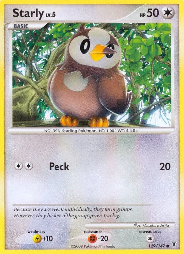 Starly 129 Reverse Holofoil Supreme Victors