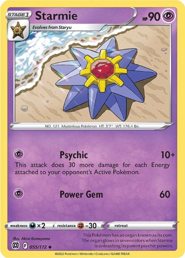 Starmie 055/172 Normal SWSH09: Brilliant Stars