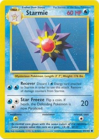 Starmie 064/102 Normal Base Set Starmie 064/102 Normal Base Set