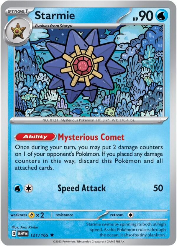 Starmie 121/165 Reverse Holofoil SV: Scarlet & Violet 151