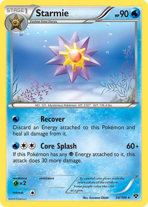 Starmie 34/146 Normal XY Base Set Starmie 34/146 Normal XY Base Set