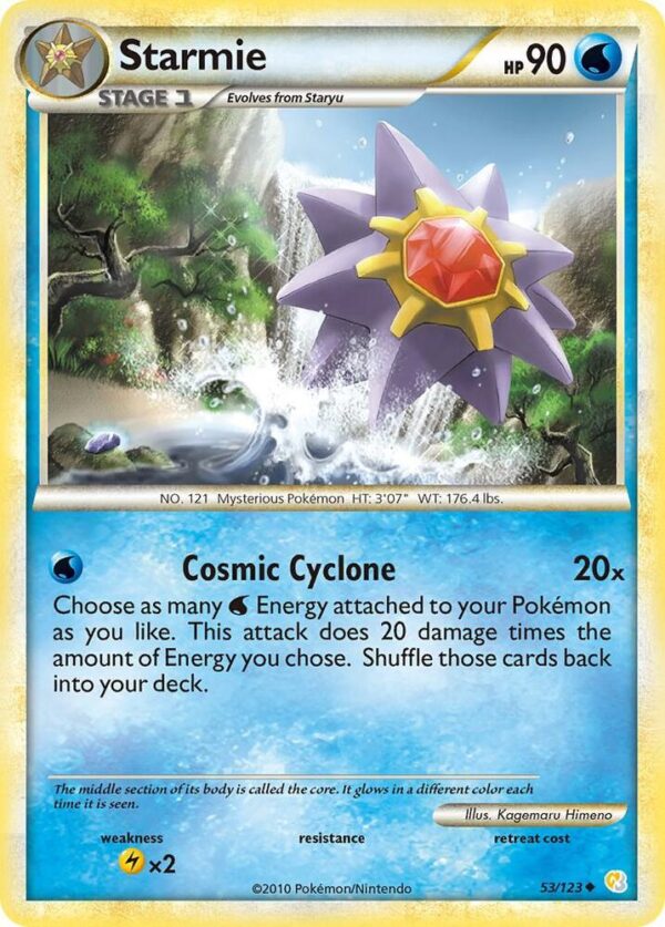 Starmie 53/123 Normal HeartGold SoulSilver Starmie 53/123 Normal HeartGold SoulSilver