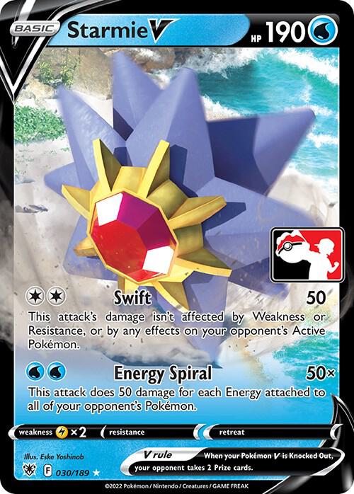 Starmie V 030/189 Holofoil Prize Pack Series Cards Starmie V 030/189 Holofoil Prize Pack Series Cards