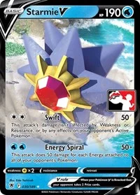 Starmie V | 030/189 | Holofoil | Prize Pack Series Cards